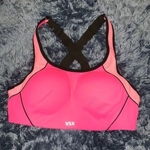 VSX pink sports bra